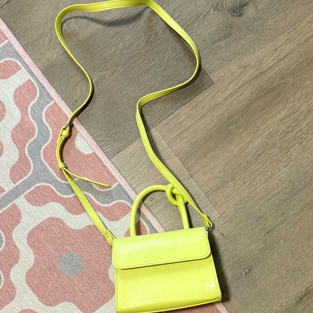 Neon Yellow Mini Purse